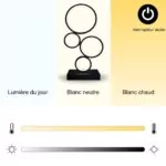 Lampe de Table Rings - Éclairage LED