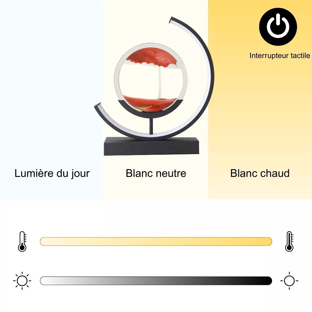 Lampe à Poser Sand -Effet Sable en Mouvement