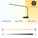 Lampe de Table Skiva - Luminaire LED pour bureau ou chambre