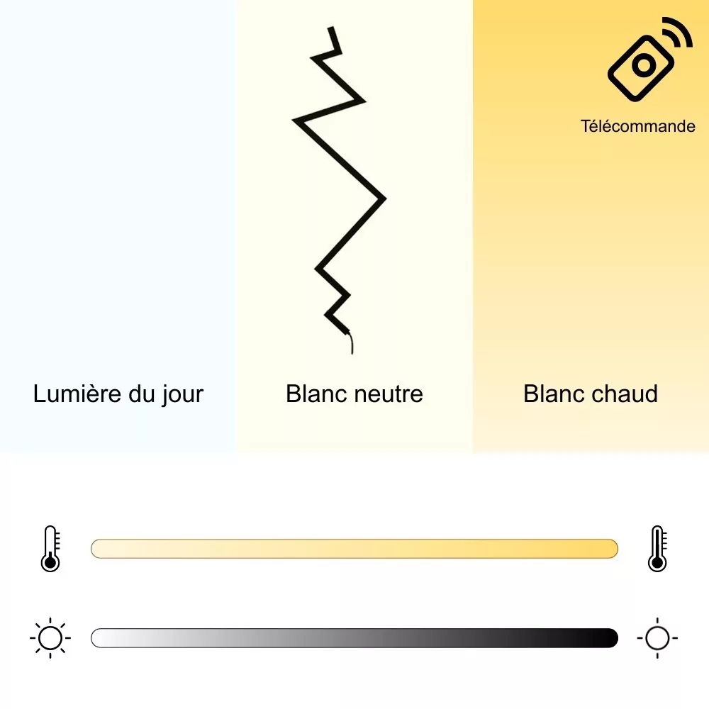 Applique Murale LED Thunder - Design Minimaliste en Eclair
