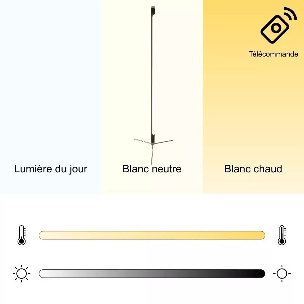 Lampadaire Vigga Noir