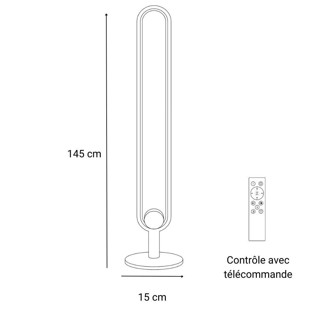 Lampadaire Long Scoop
