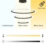 Suspension LED Waves - Design Moderne & Dimmable