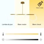 Suspension Eclair - Design LED Élégant pour Salon ou Salle à Manger