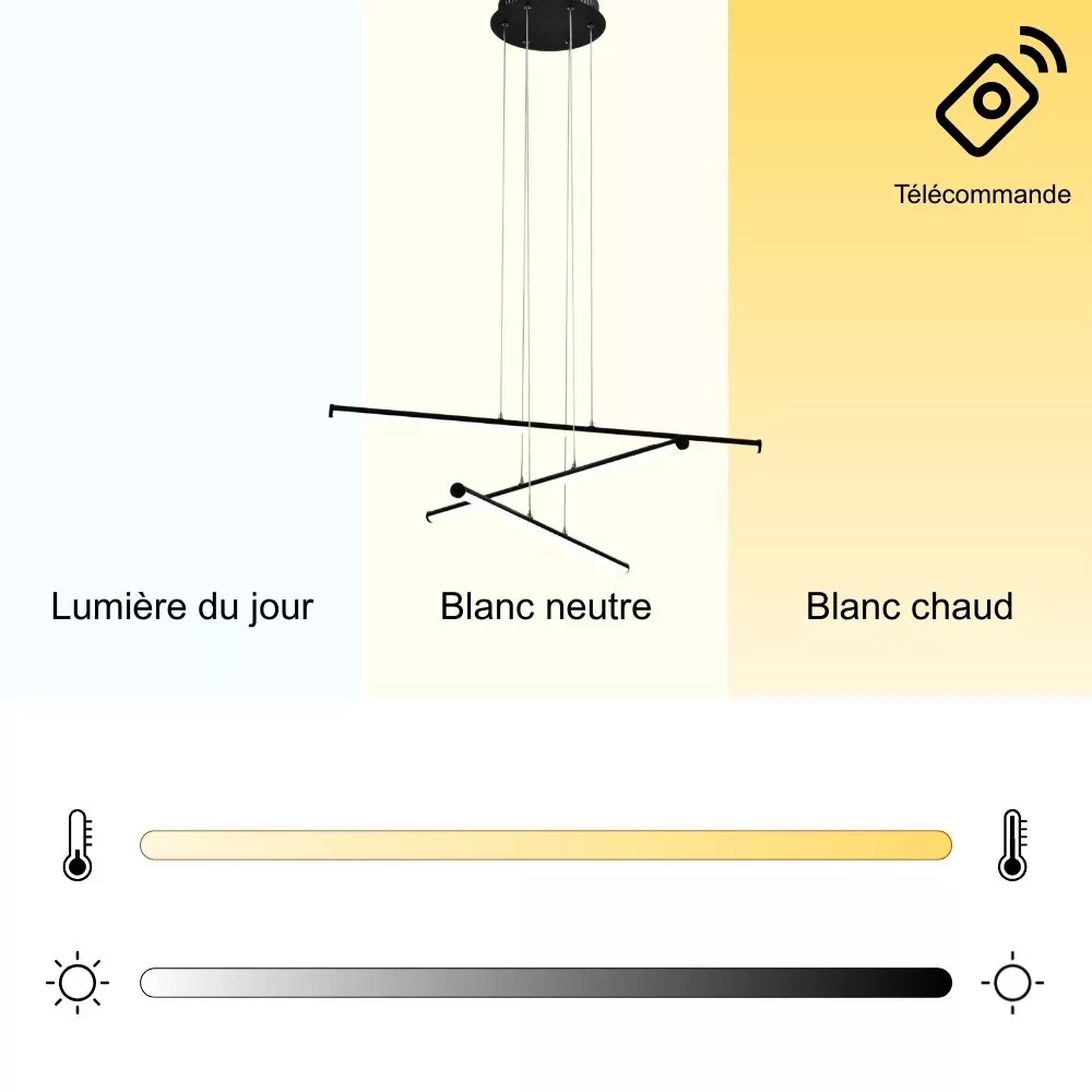 Suspension Yven - Design Contemporain LED pour Salle à Manger ou Bureau