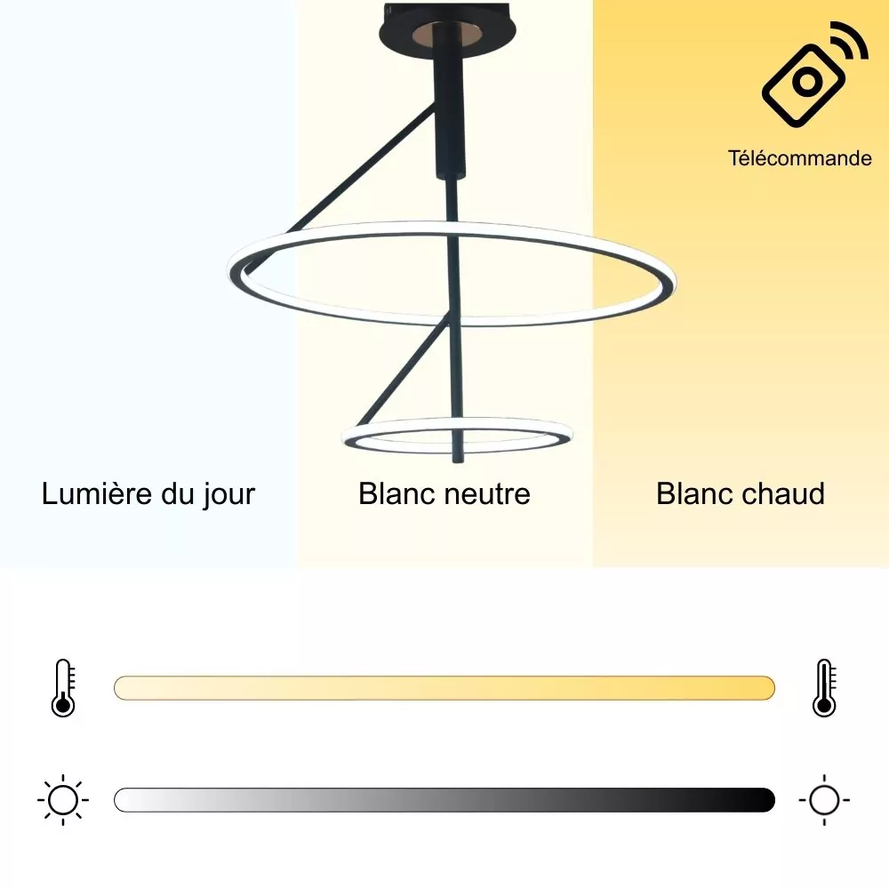 Suspension Nordlys - Lampe Design LED pour Salon ou Bureau