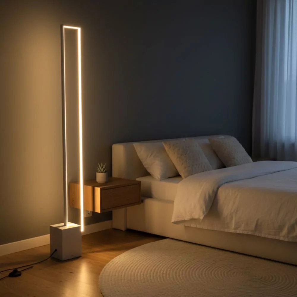 Lampadaire LED Quadra - Luminaire LED Design Géométrique