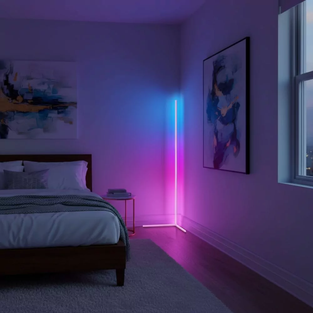 Lampadaire Corner RGB - Éclairage LED Multicolore Moderne pour Salon